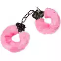 Sexshop - Różowe Kajdanki Z Miękkim Obiciem Z Futerka - Różowe -