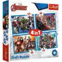 Trefl Puzzle Trefl Marvel Odważni Avengersi 4W1 34386 (207 Elementów)