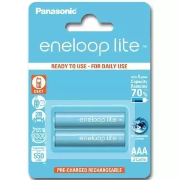 Akumulatorki Aaa 550 Mah Eneloop Panasonic (2 Szt.)