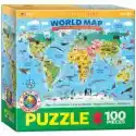 Eurographics  Puzzle 100 El. Smartkids Illustrated Map Of The World Eurograph
