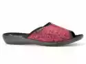 Pantofle  Adanex 27685 Czerwony Czarny