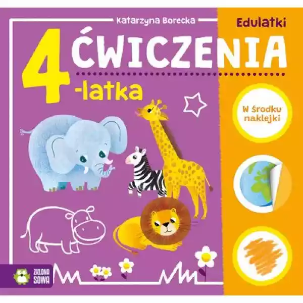 Książka Dla Dzieci Edulatki Ćwiczenia 4-Latka