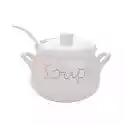 Waza Do Zupy Ceramiczna Z Łyżką Florina Loara Kremowa 1,8 L
