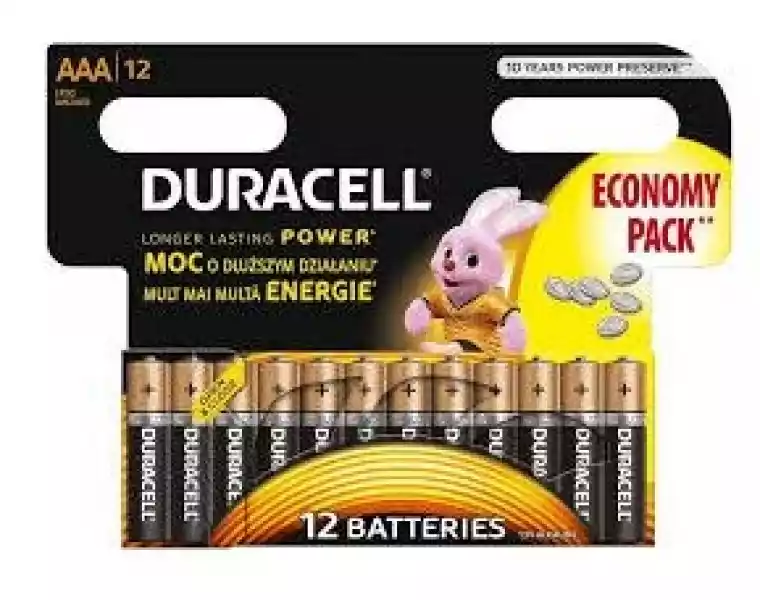 Duracell Baterie Alkaliczne Lr03 Aaa 12 Szt.