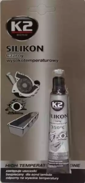 K2 Silikon Wysokotemperaturowy Czarny 85Gk
