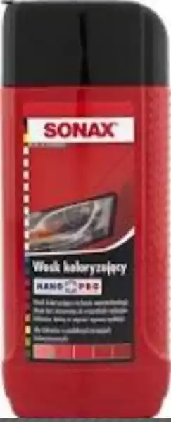 Sonax Nanopro Wosk Koloryzujący Czerwony 250Ml