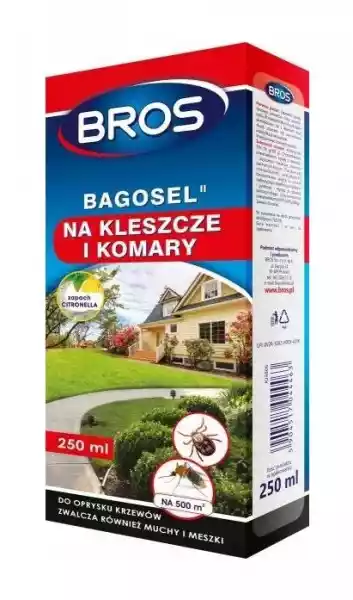 Bros Bagosel Oprysk Komary Kleszcze 100Ec 250Ml