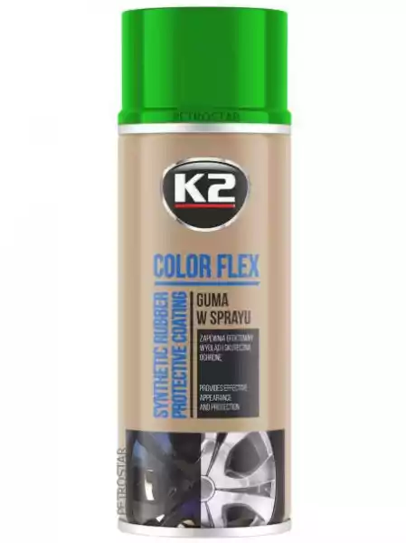 K2 Color Flex Guma W Sprayu 400Ml Zielony