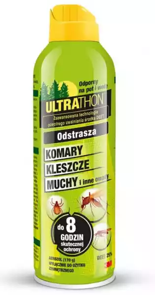 Ultrathon Spray 25% Deet Kleszcze Komary 177Ml