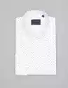 Borgio Koszula Calimera 00323 Długi Rękaw Biały Slim Fit