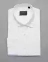 Borgio Koszula Męska Calimera 00304 Długi Rękaw Biały Slim Fit