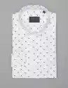 Koszula Męska Calimera 00300 Długi Rękaw Biały Athletic Fit