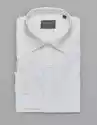 Borgio Koszula Męska Calimera  Długi Rękaw Biały Slim Fit 00283