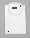 Koszula Męska Mozza Na Spinki Biały Classic Fit 00280