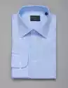 Borgio Koszula Męska Forenza  Długi Rękaw Błękitna Slim Fit 00275