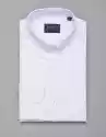 Borgio Koszula Męska Calimera Długi Rękaw Biały Slim Fit  00265