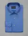 Koszula Męska Bawełniana Lucano Długi Rękaw Niebieski Slim Fit 0