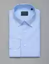 Borgio Koszula Męska Forenza Długi Rękaw Błękit Slim Fit 00257