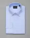 Koszula Męska Bawełniana Forenza Długi Rękaw Błękit Slim Fit 002