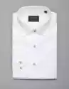 Borgio Koszula Męska Bawełniana Fasano Długi Rękaw Biały Slim Fit 00250
