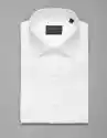 Koszula Męska Bawełniana Canosa 00102 Krótki Rękaw Slim Fit Biał