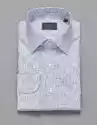 Borgio Koszula Męska Calimera 00229 Długi Rękaw Slim Fit Biała