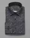 Koszula Calimera 00227 Długi Rękaw Slim Fit Granatowy