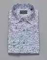 Borgio Koszula Męska Bawełniana Calimera Długi Rękaw Slim Fit Biały 002