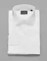 Borgio Koszula Męska Forenza Długi Rękaw Biały Slim Fit  00222