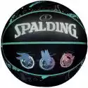 Spalding Piłka Do Koszykówki Spalding Space Jam Czarno-Zielona 77121Z