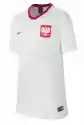 Nike Koszulka Nike Polska 2018 894013-100 Junior Biała