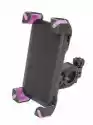 Nieznany Uchwyt Rowerowy Ch-01 Na Smartfon Czarno-Różowy