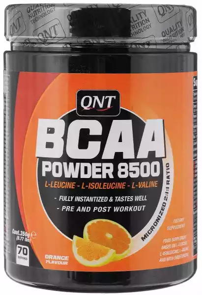 Aminokwasy Qnt Bcaa Powder 8500 350G Smak Pomarańczowy