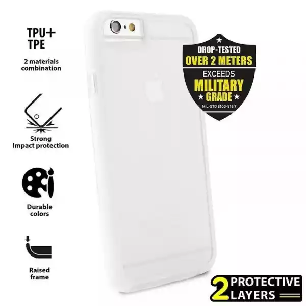 Puro Impact Pro Flex Shield - Etui Iphone 6/6S (Biały)