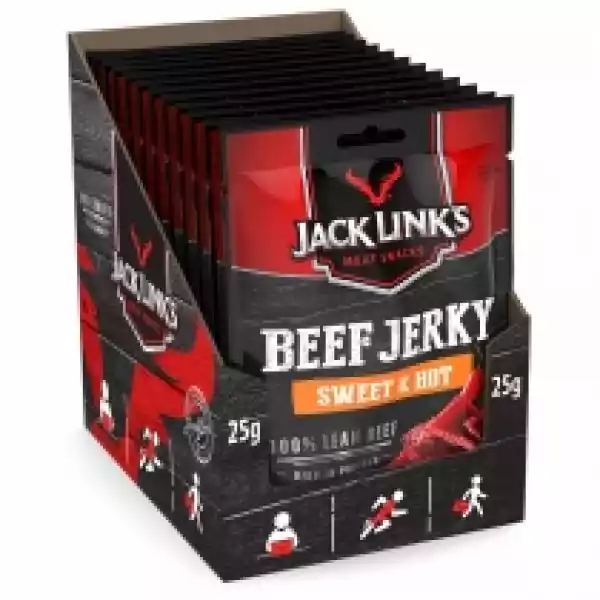 Jack Links Suszona Wołowina Protein Beef Jerky Sweet&hot Zestaw 