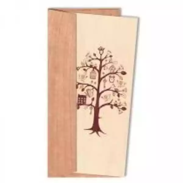 Cozywood Karnet Drewniany Dl Z Drewnianą Kopertą Drzewo 