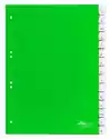 Durable Przekładki A4 Zielone, Zgrzane Wymienne Indeksy, A-Z 15 Części