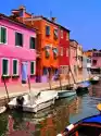 Myloview Fototapeta Vibrantly Malowane Domy Burano, Wenecja, Włochy