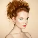 Obraz Portret Piękne Kobiety Sensual Z Eleganckim Fryzura