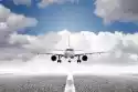Myloview Fototapeta Samolot Na Lotnisku Startu