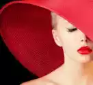 Myloview Obraz Glamour Piękne Kobiety W Czerwonym Kapeluszu