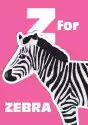 Myloview Obraz Z Dla Zebra, Alfabet Zwierząt Dla Dzieci