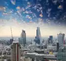 Fototapeta London. Piękna Panorama Miasta O Zmierzchu, Z Lotu Pt