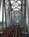 Myloview Fototapeta Zabytkowy Most Kolejowy Żelaza