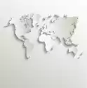 Myloview Fototapeta Wektor Mapa Świata 3D Charakter Kart Papieru