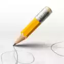 Myloview Fototapeta Proste Ołówek Na Białym Tle, Ilustracji Wektorowych E
