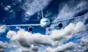 Myloview Fototapeta Samolot Pasażerski Na Niebie