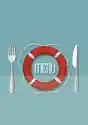 Obraz Retro Design Menu Dla Restauracji Z Owocami Morza - Odmian