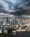 Myloview Obraz Nowoczesna Londyn Pejzaż Z Rzeką, Anglia