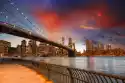 Myloview Fototapeta Brooklyn Bridge Park, Nowy Jork. Spektakularny Widok 